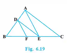 Class 10 maths chapter 6 exercise 6. 2 5 Diagram for question 4 (fig. 6. 19)