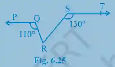 Class 9 exercise 6. 2 solutions 5 Parallel lines pq and st (fig. 6. 25)