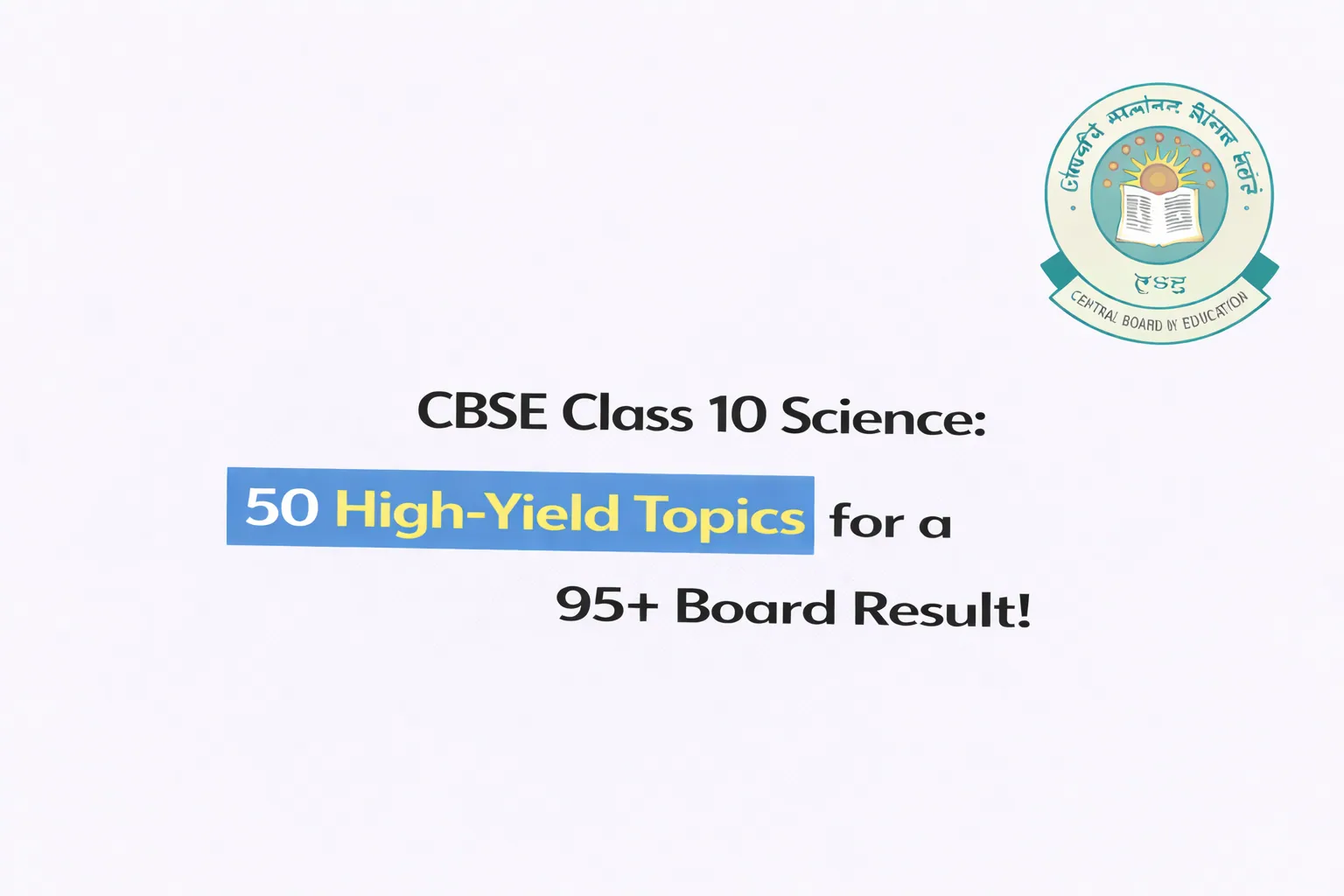 CBSE Class 10 Science