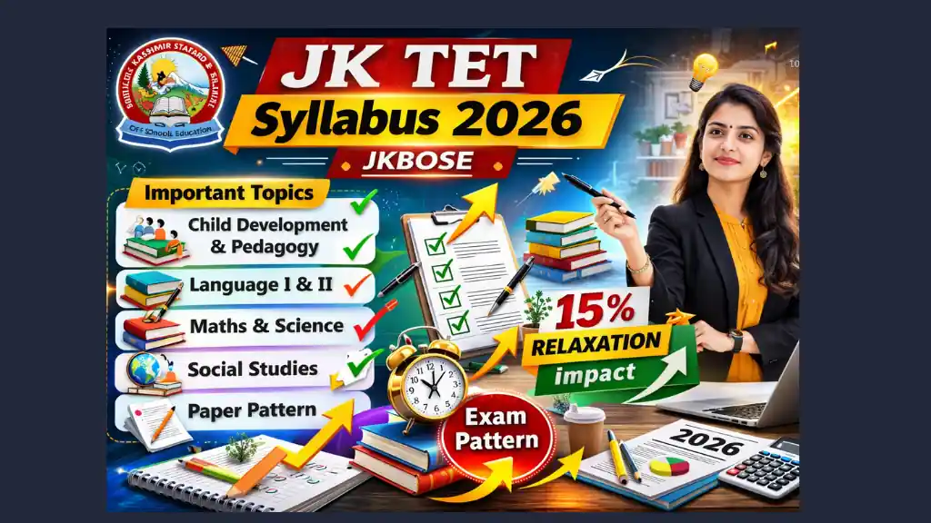 JK TET Syllabus 2026