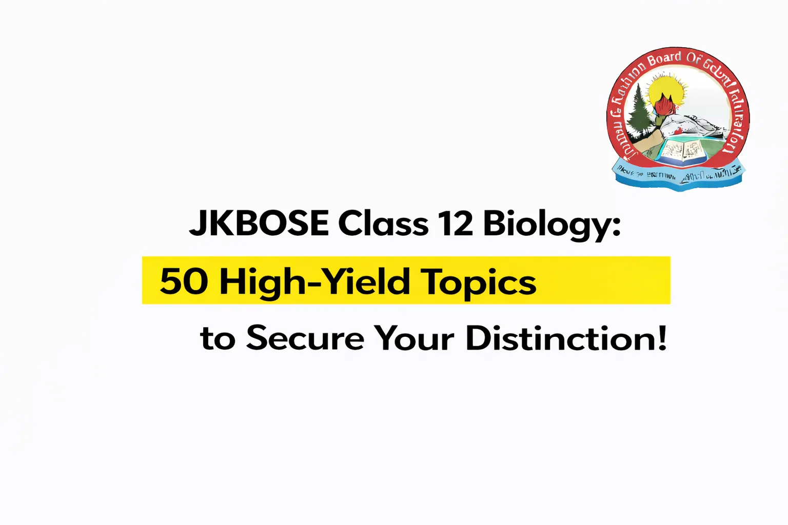 JKBOSE Class 12 Biology
